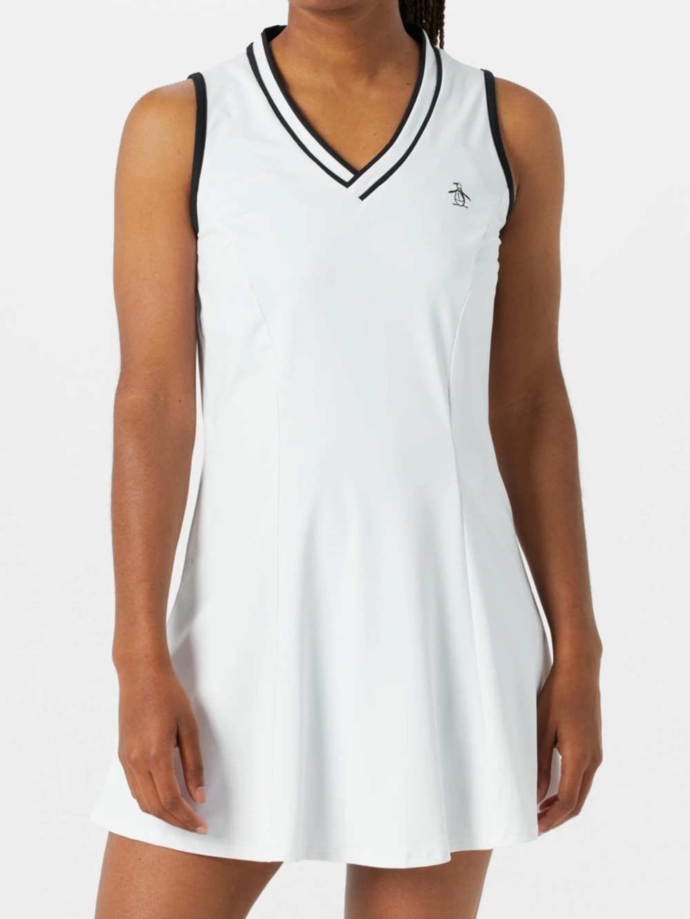 Original Penguin Medium White Tennis / Pickleball Dress with Black Trim